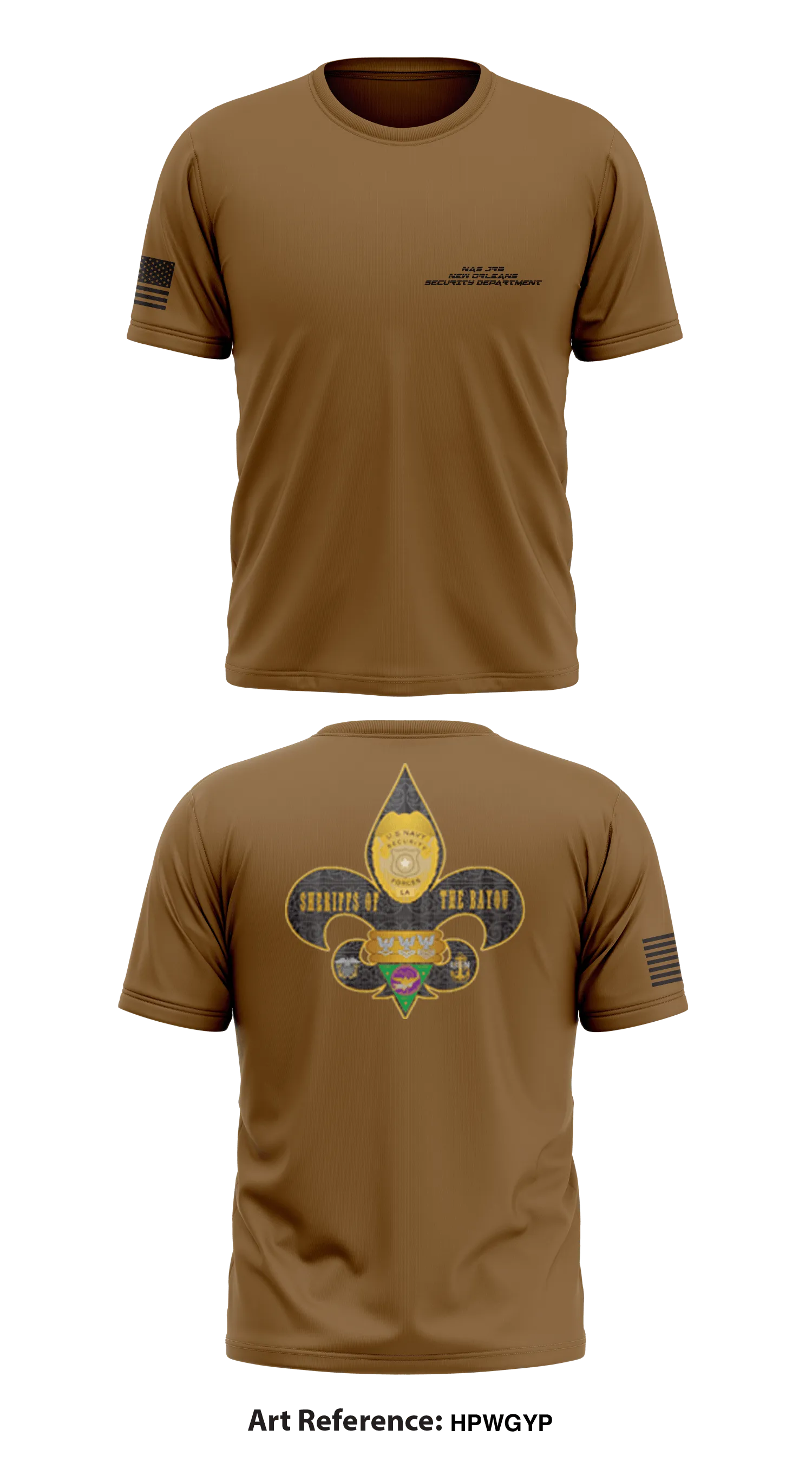 NAS JRB New Orleans Security Department Store 1 Core Men's SS Performance Tee - HPwgyp