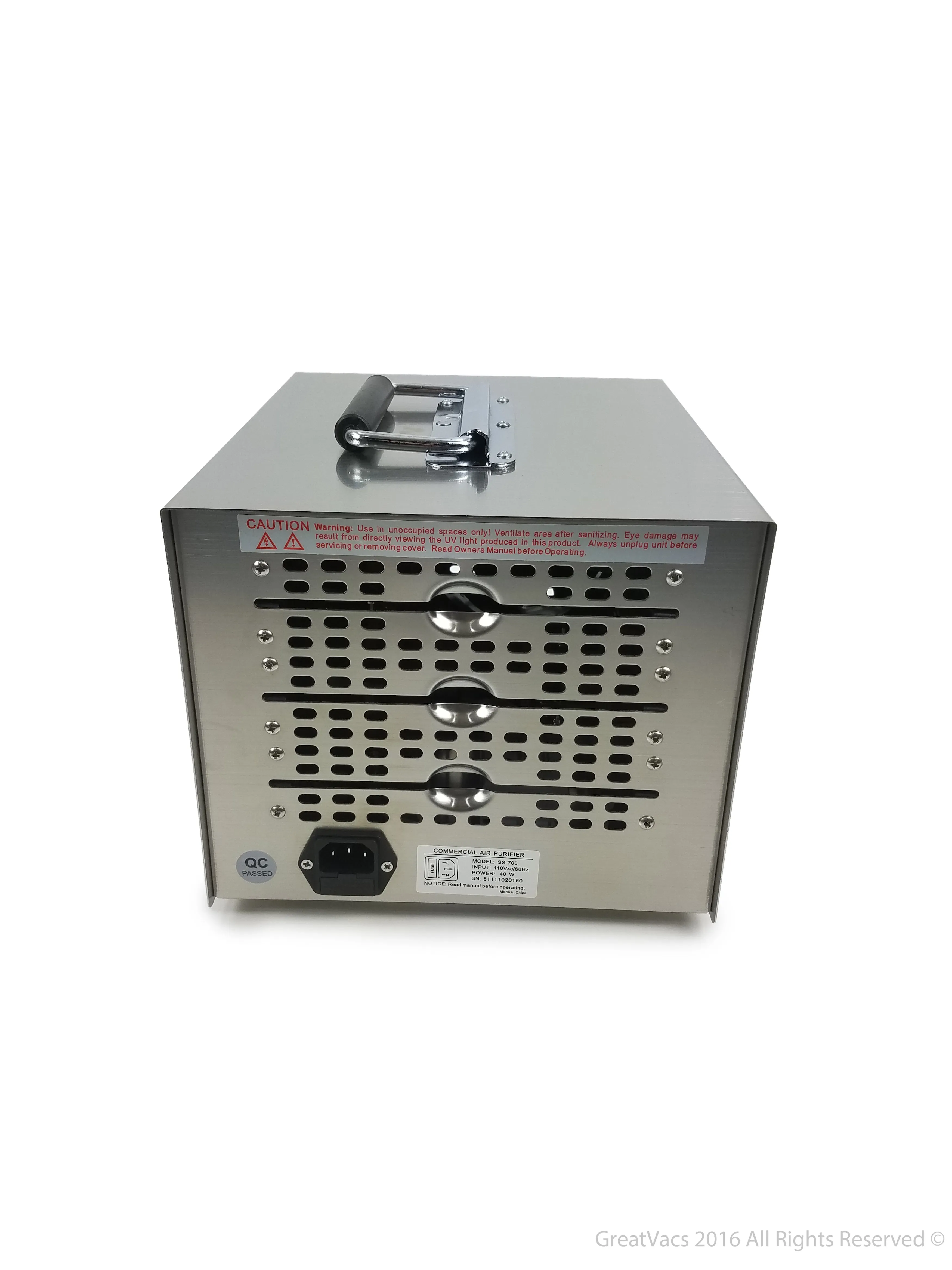 New Comfort Stainless Steel Commercial Air Purifier Ozone Generator with UV and 3 year Warranty by Prolux