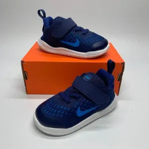 New Nike Free RN 2018 Blue/White Toddler Shoes