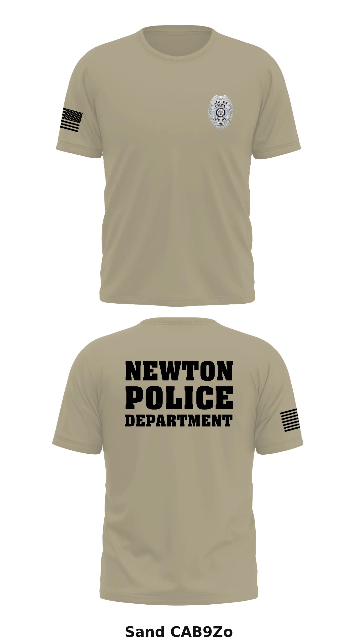 Newton police department  Store 1 Core Men's SS Performance Tee - CAB9Zo