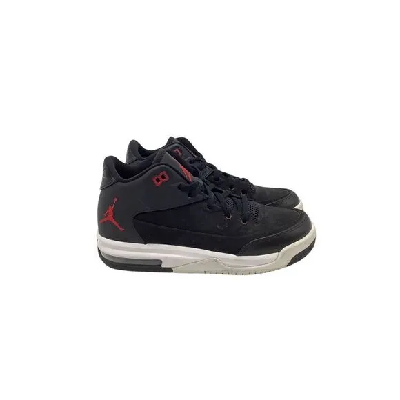 NIKE JORDAN FLIGHT ORIGIN 3 Retro Youth Black Red White 820246-001 Size 4.5
