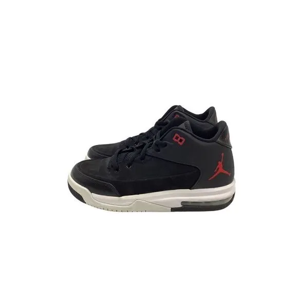 NIKE JORDAN FLIGHT ORIGIN 3 Retro Youth Black Red White 820246-001 Size 4.5