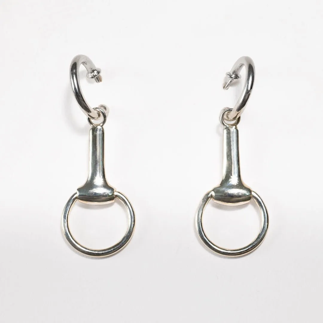 Odeza - Horse Bit Sterling Silver Equestrian Earring