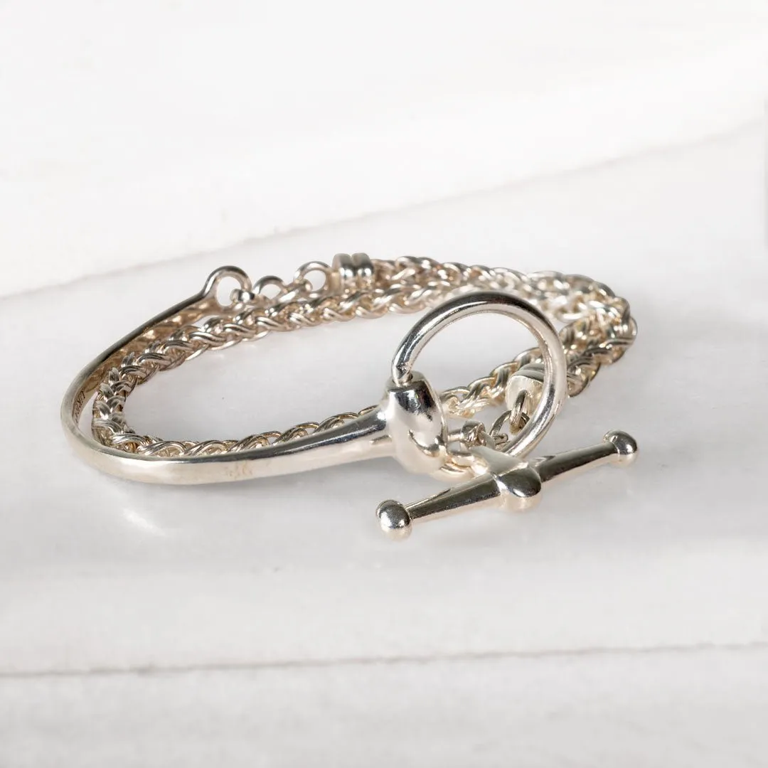 Odeza - Horse Bit Sterling Silver Equestrian Earring