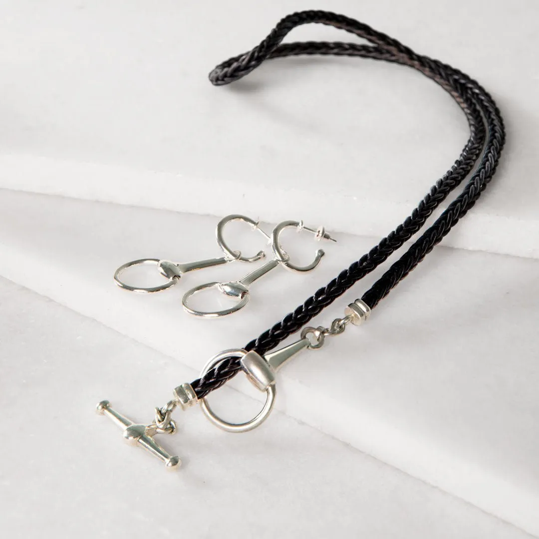 Odeza - Horse Bit Sterling Silver Equestrian Earring