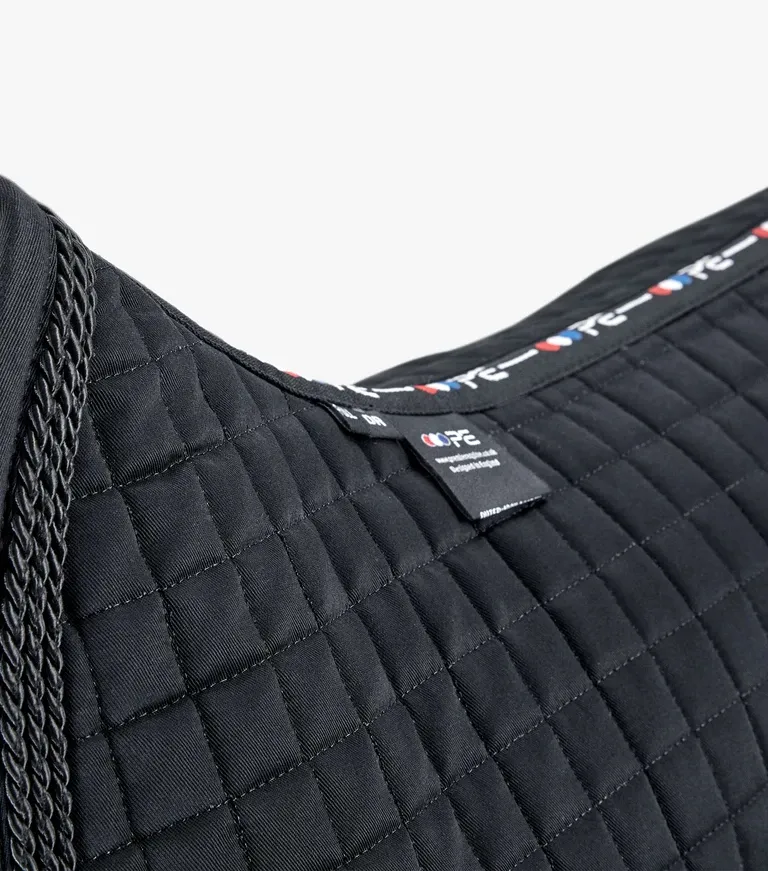 PEI Close Contact Euro Cotton Dressage Pad (Black)