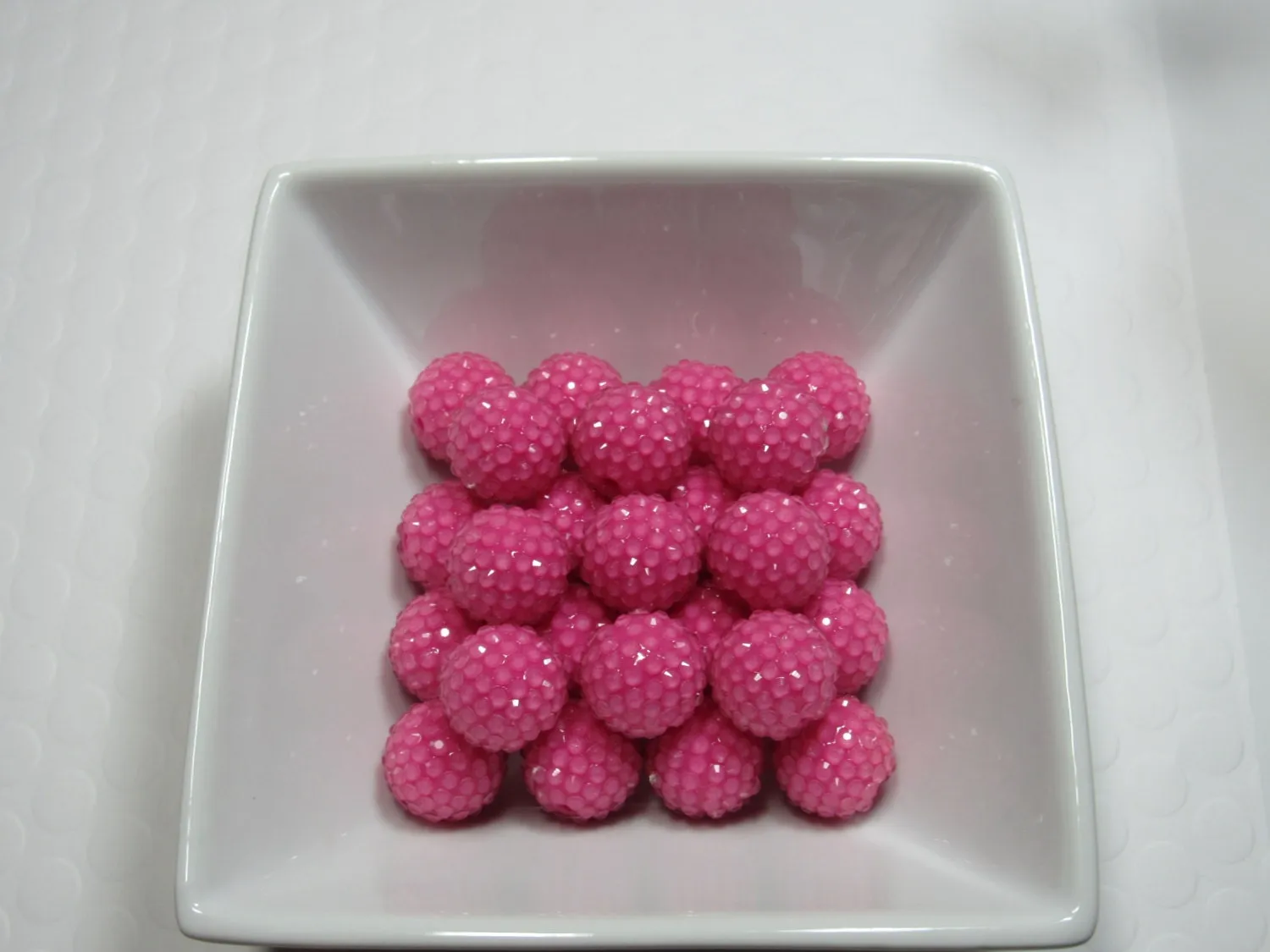 Pink 20mm Rhinestone Beads, Bubblegum Rhinestone Beads, Chunky Rhinestone Beads, Pink Rhinestone Gumball beads, Chunky Necklace Supply Bead