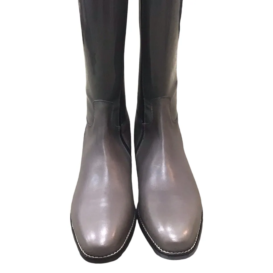 Premier Equine Ladies 41W Grey Dress Boots New - H