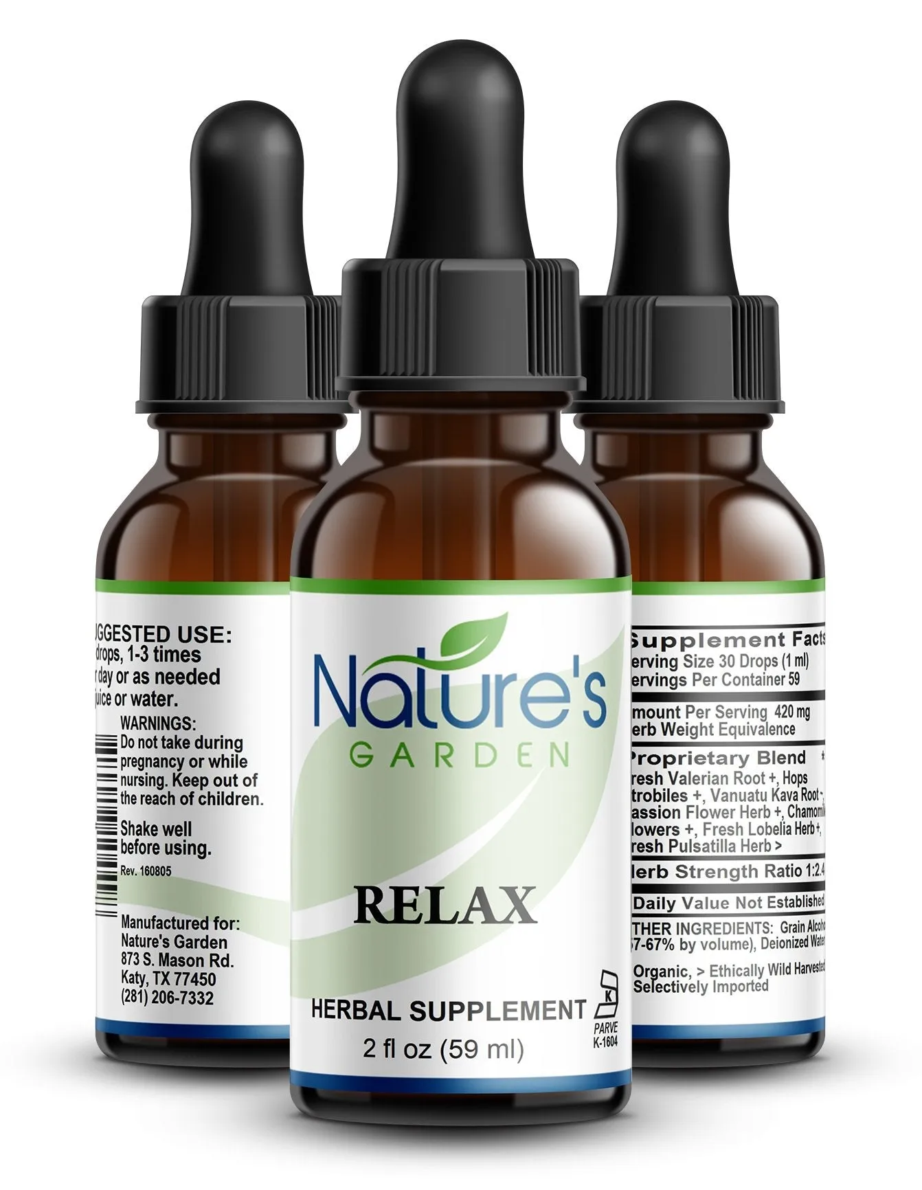 RELAX - 2 oz Liquid Herbal Formula