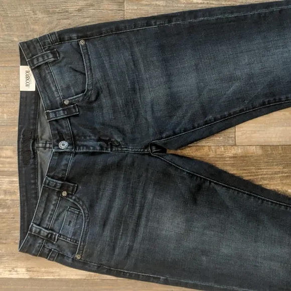 ROCK &amp; ROLL Cowgirl low-rise stretch trousers jeans flares sz 32x34L NWT W8-8486
