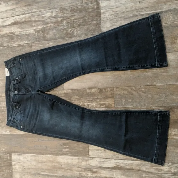 ROCK &amp; ROLL Cowgirl low-rise stretch trousers jeans flares sz 32x34L NWT W8-8486