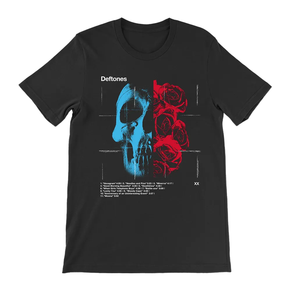Rose Skull Tracklist Tee
