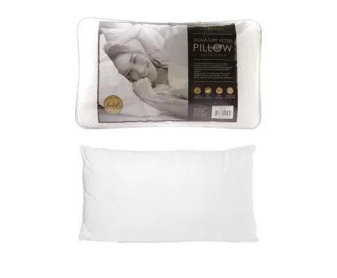 Royal Comfort Cotton Cover 233TC Microfibre Luxury Signature Hotel Pillow - 4 Pack