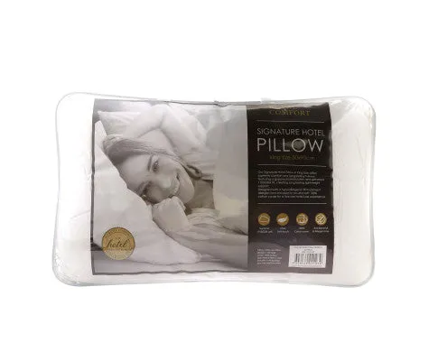 Royal Comfort Cotton Cover 233TC Microfibre Luxury Signature Hotel Pillow - 4 Pack