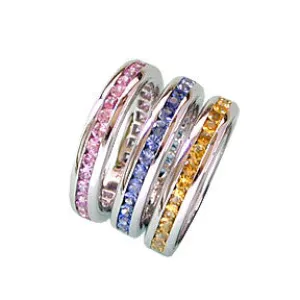 Sapphire Band Rings, 18k gold