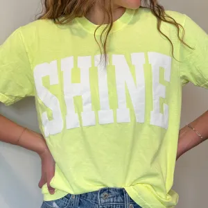 Shine Tee in Neon Lemon