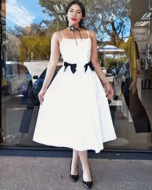 So Coquette Black and White Princess Cut Dress