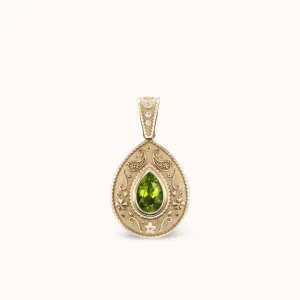 Southwestern Pear Charm Necklace