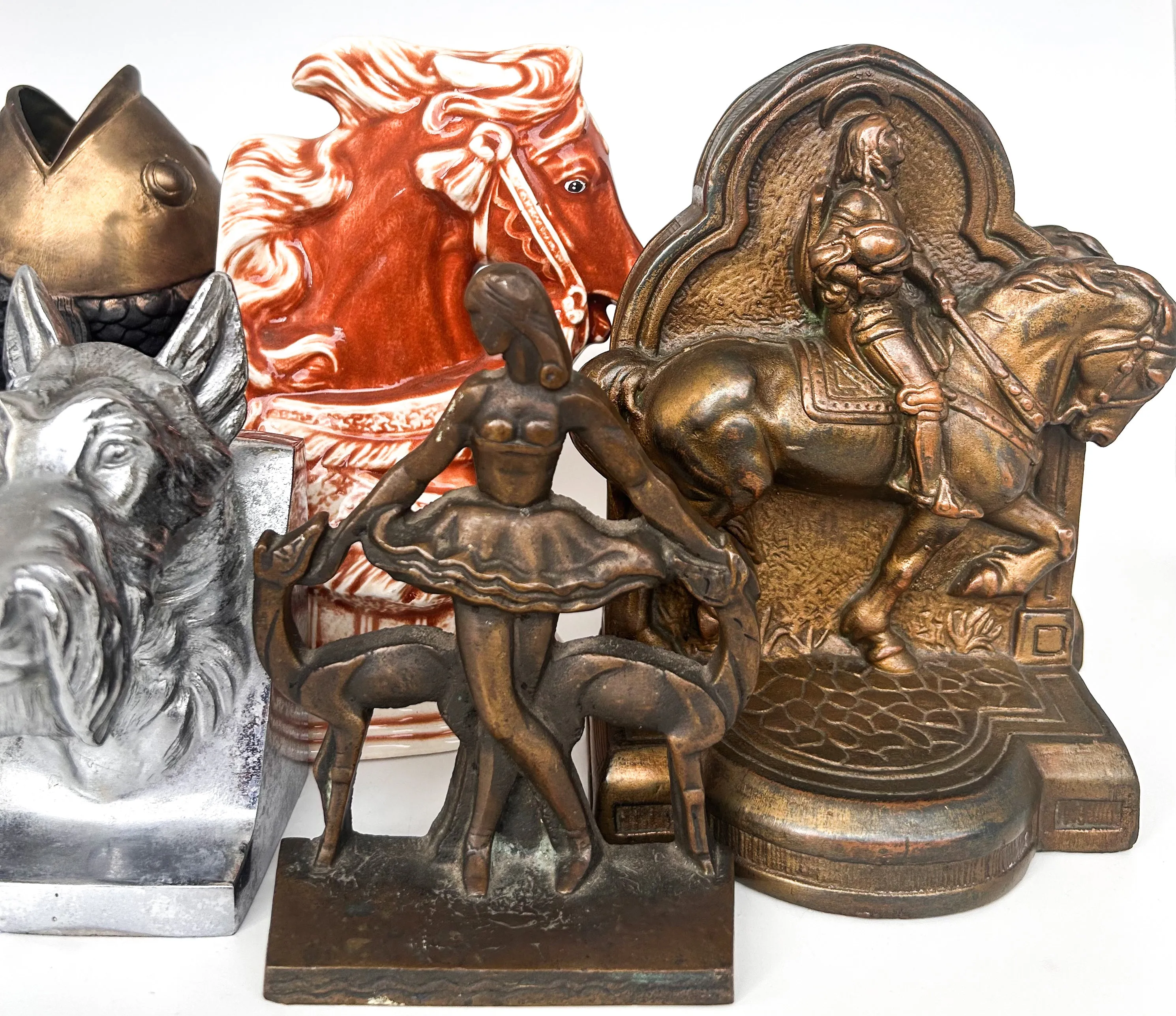 Stately Warrior Bookends