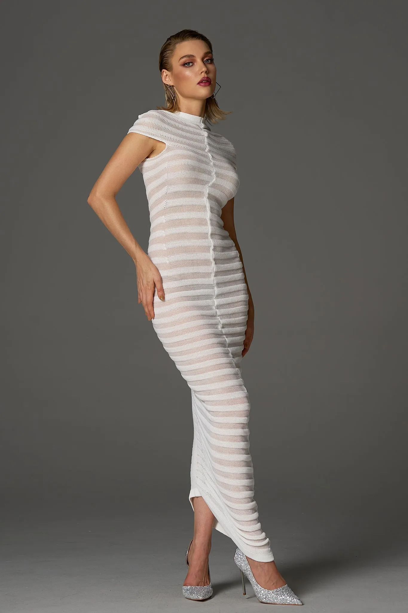 Stormi Casual White Dress