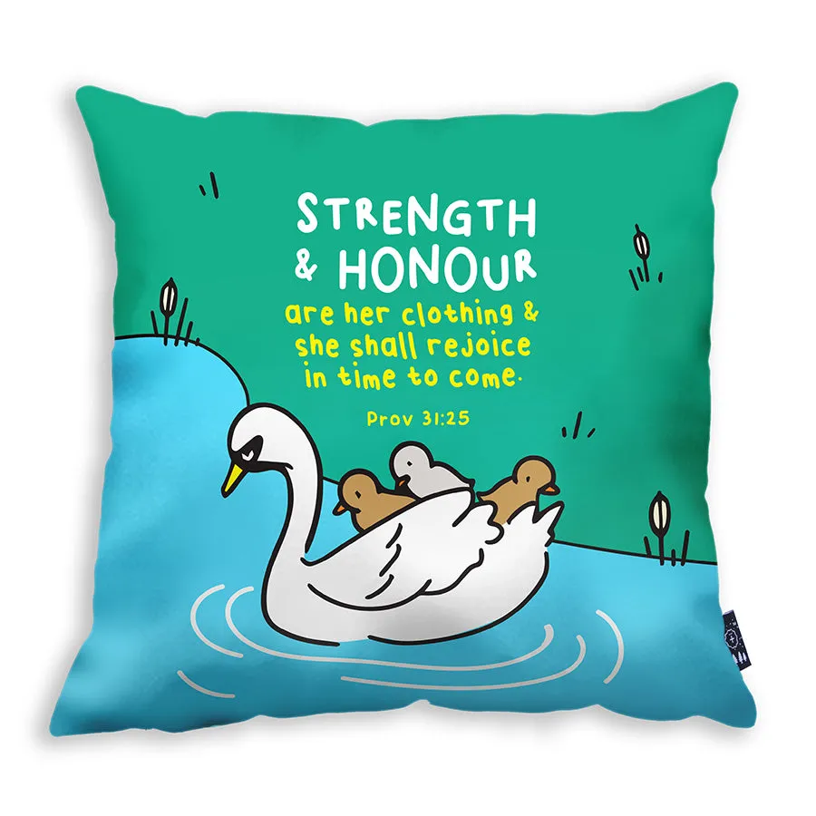 Strength & Honour - A Mother comforts {Cushion Cover}