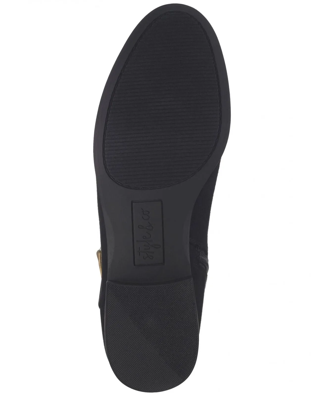 Style & Co Womens Kimmball Wide-Calf Over-The-Knee Boots Black Micro 10M-WC