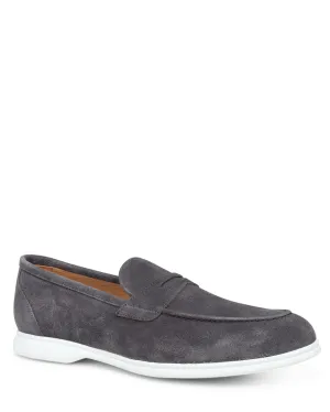 Suede Casual Loafer in Anthracite