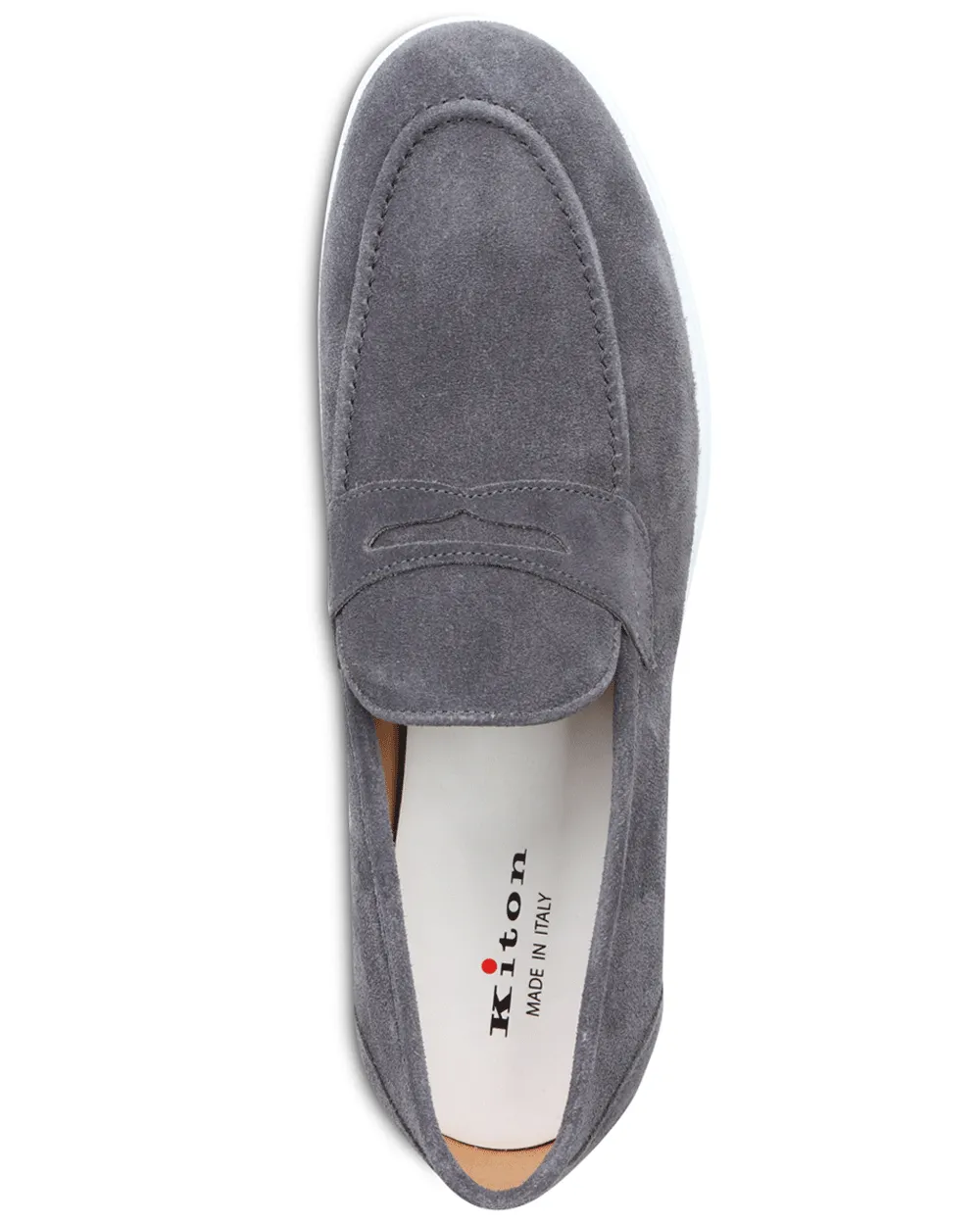 Suede Casual Loafer in Anthracite