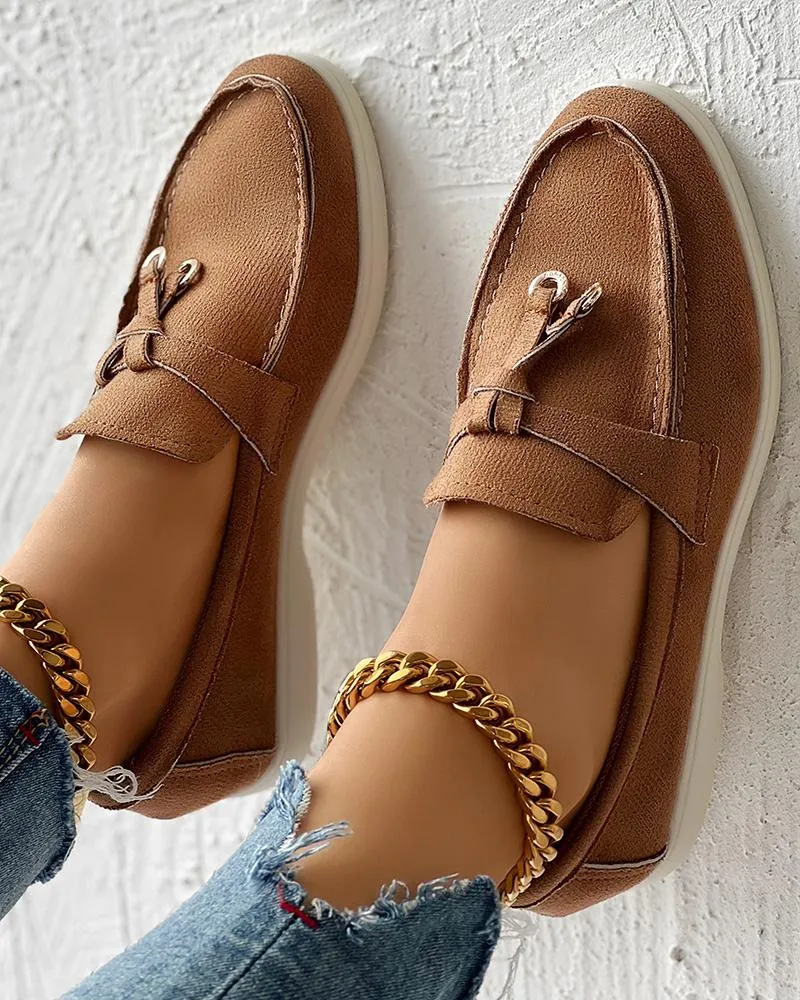 Tassel Design Slip on Casual Loafers