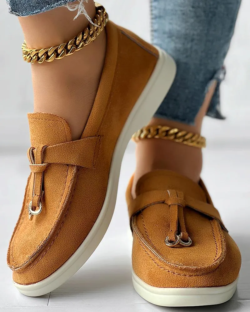 Tassel Design Slip on Casual Loafers
