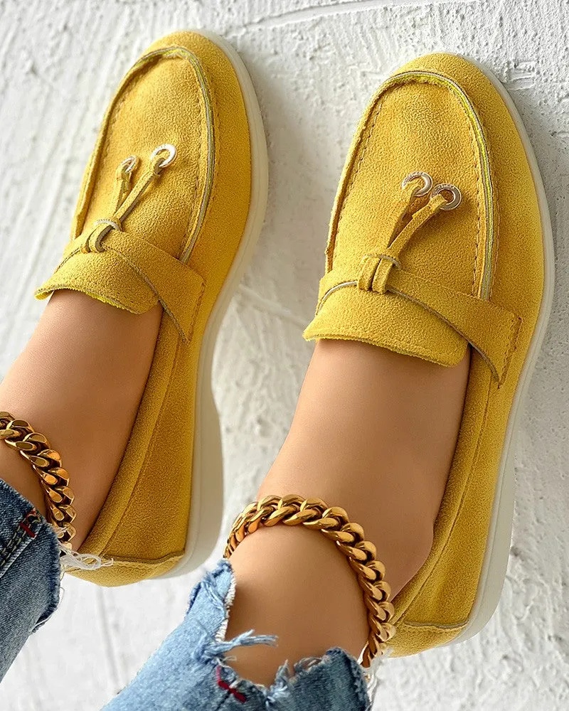 Tassel Design Slip on Casual Loafers