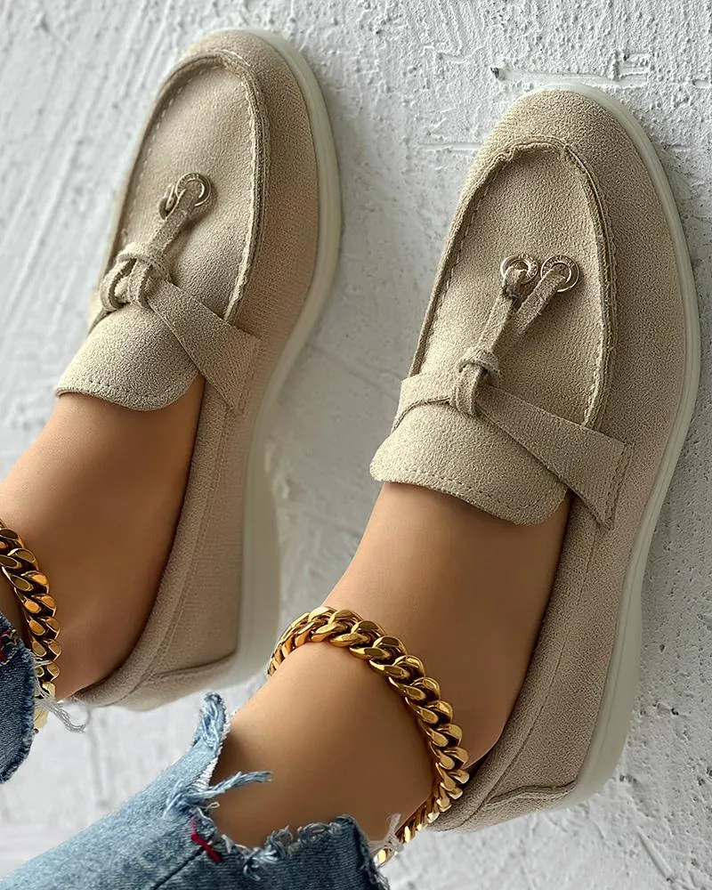 Tassel Design Slip on Casual Loafers