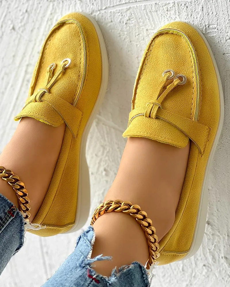 Tassel Design Slip on Casual Loafers