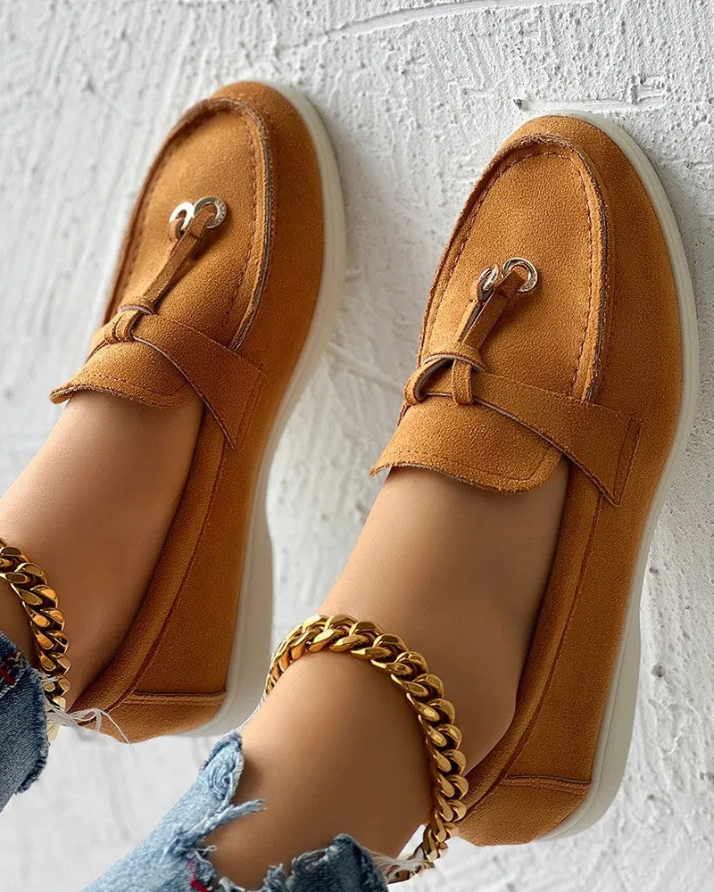 Tassel Design Slip on Casual Loafers