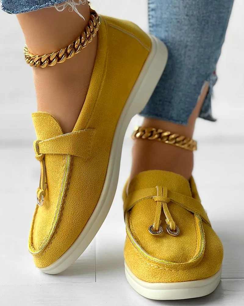 Tassel Design Slip on Casual Loafers