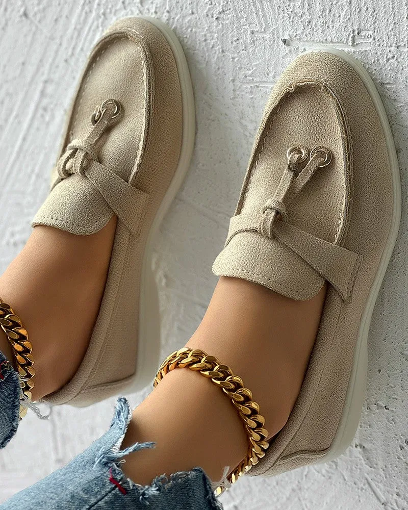 Tassel Design Slip on Casual Loafers