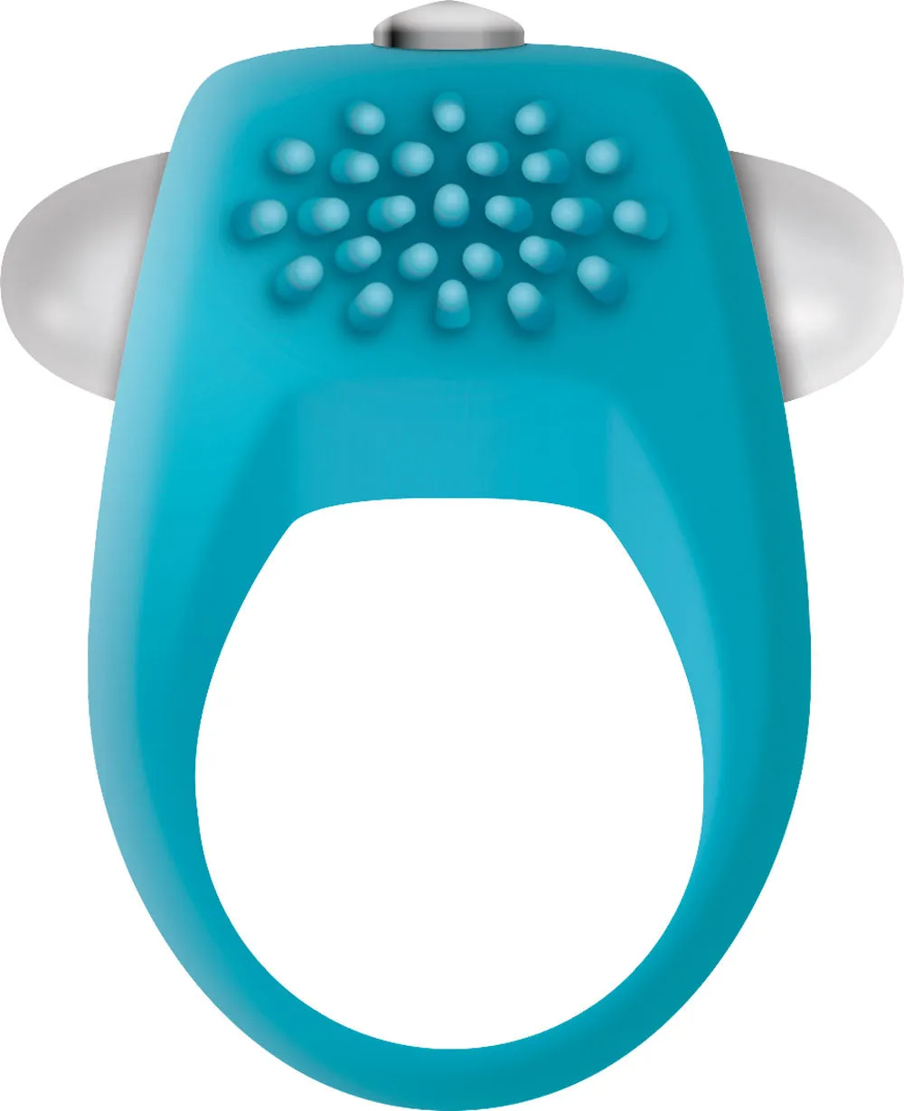 Teal Tickler Silicone Vibe C-Ring