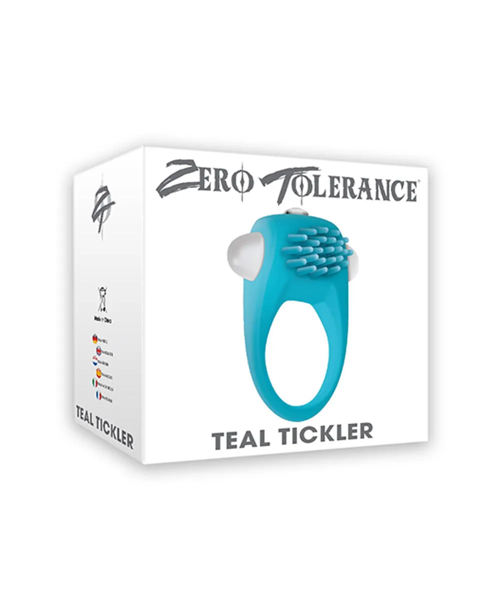 Teal Tickler Silicone Vibe C-Ring