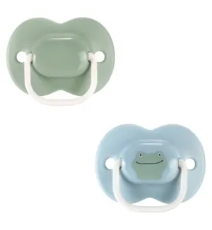 Tommee Tippee Anytime Soother 6-18m (x2) - Green/Blue Frog