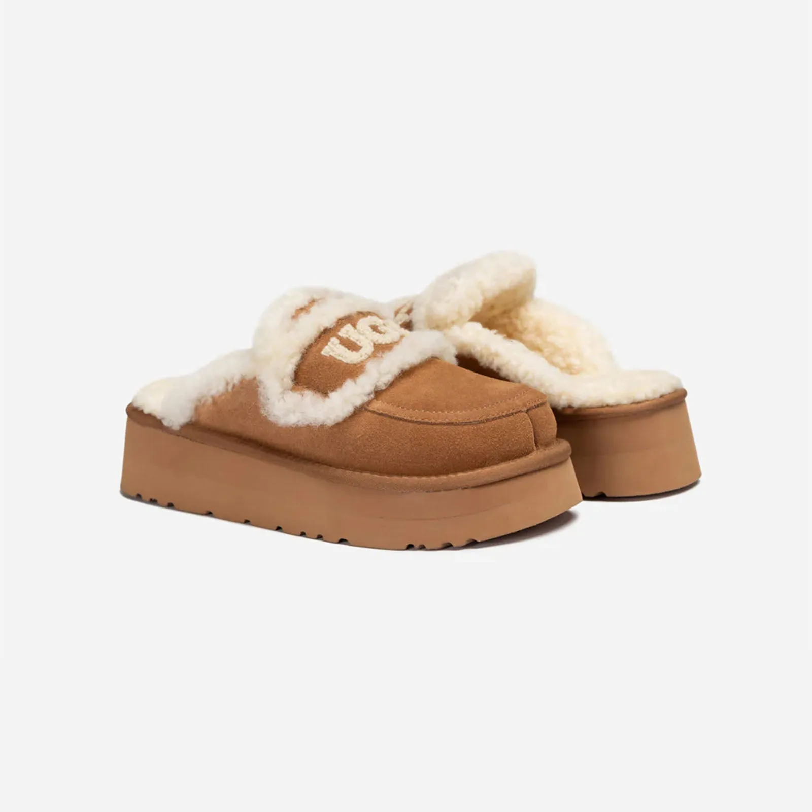 Ugg Slipper Ladies Platform Violet Chestnut 36