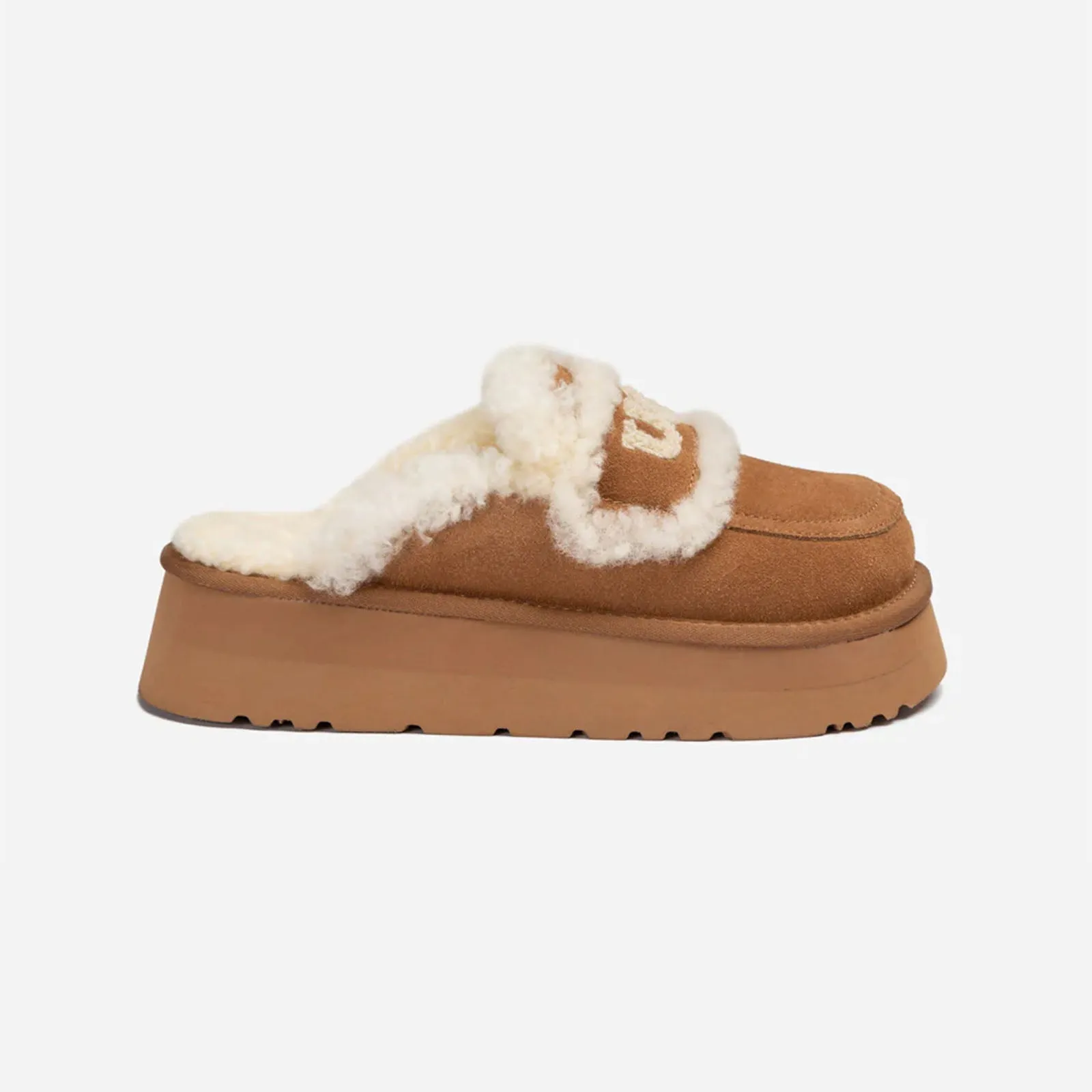 Ugg Slipper Ladies Platform Violet Chestnut 36