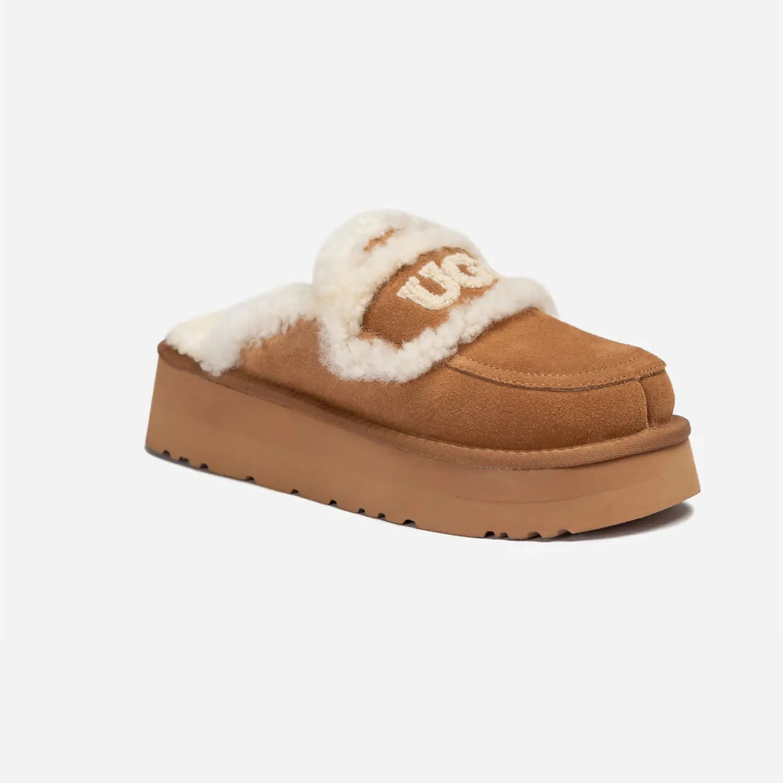 Ugg Slipper Ladies Platform Violet Chestnut 36