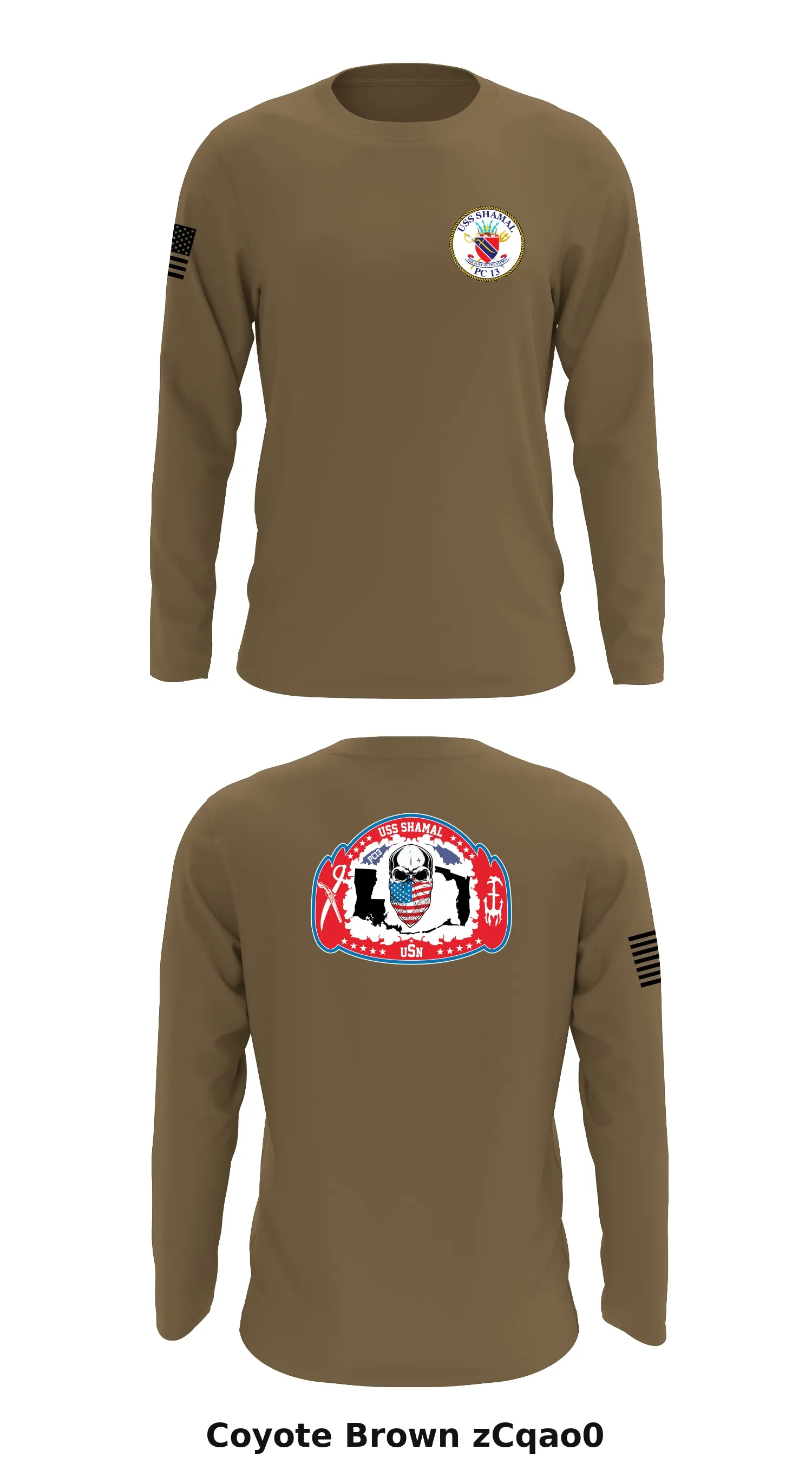USS Shamal Store 1 Core Men's LS Performance Tee - zCqao0