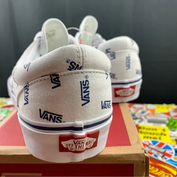 Vans Era White   Blue Logo Men's Various Sizes