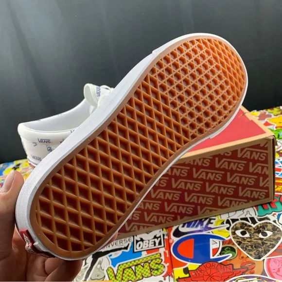 Vans Era White   Blue Logo Men's Various Sizes
