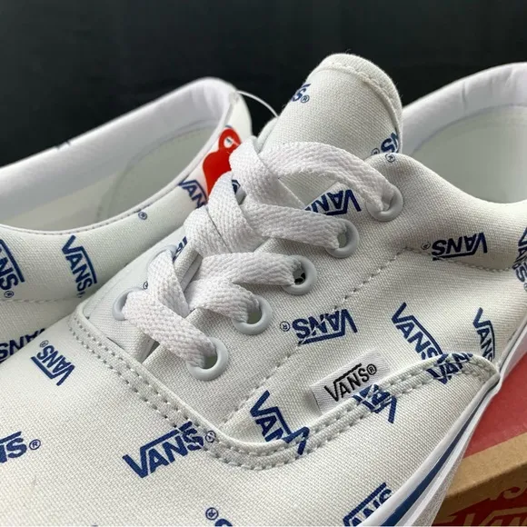 Vans Era White   Blue Logo Men's Various Sizes
