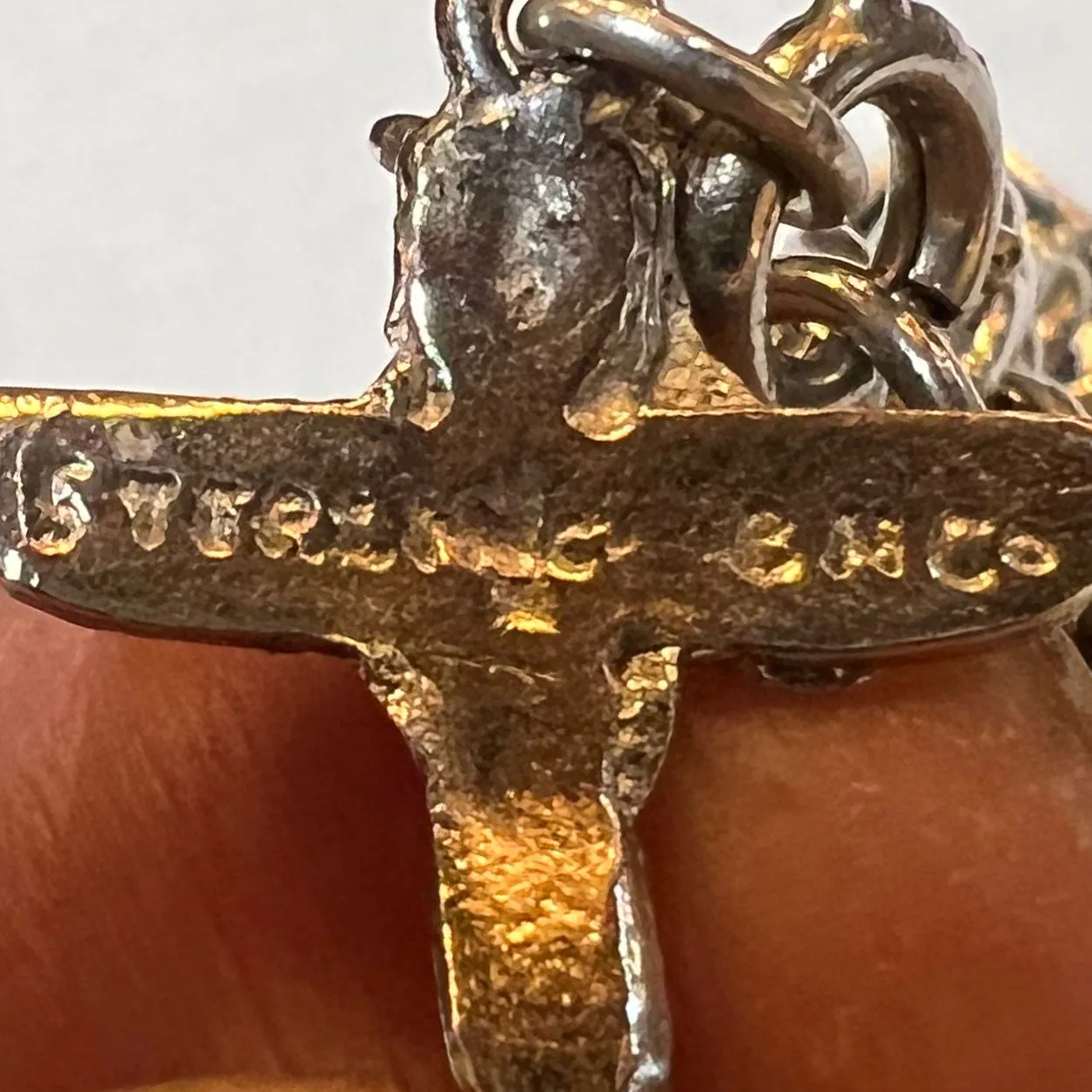 Vintage American and European Sterling Silver 23-Charm Rope Chain Bracelet