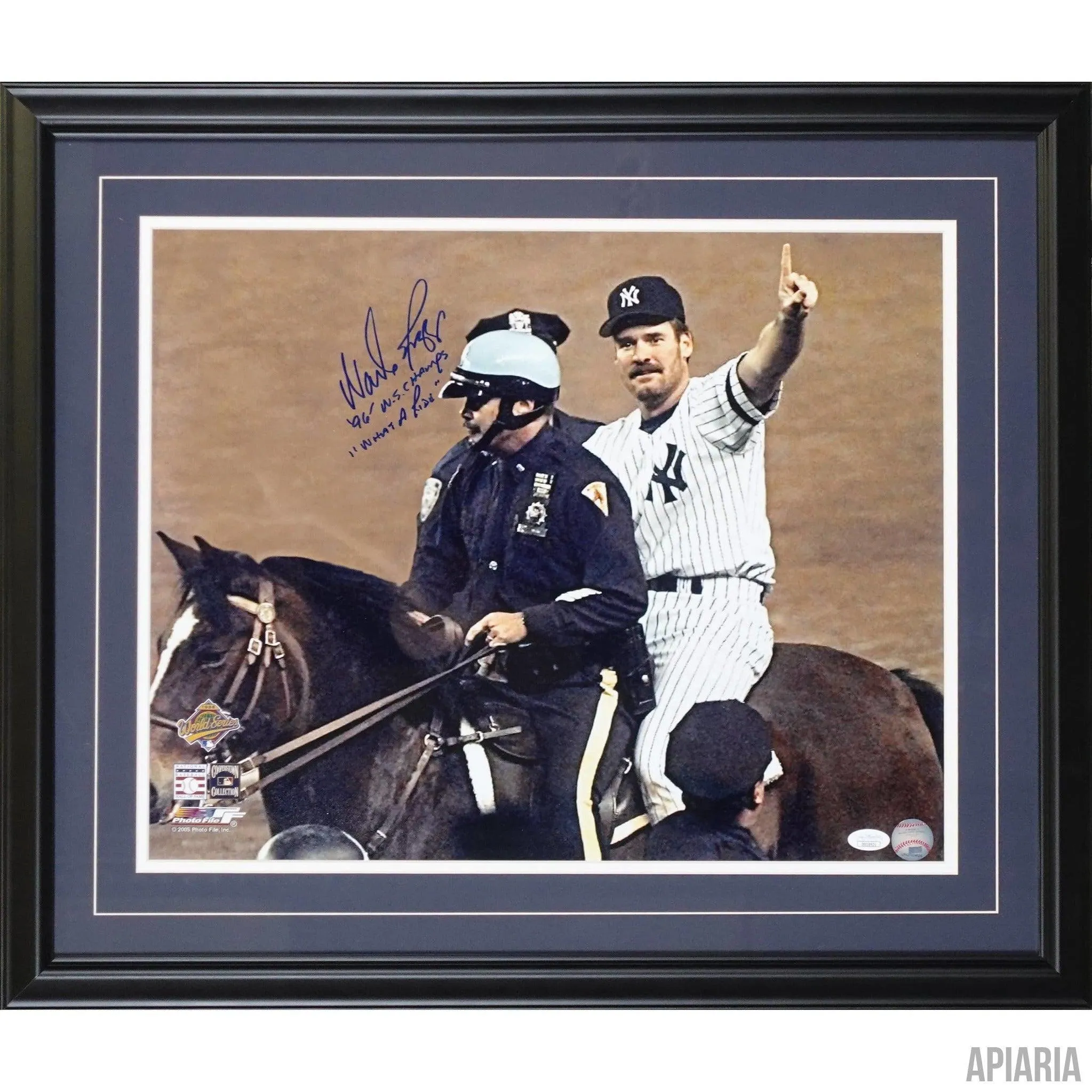 Wade Boggs "Horseback" Autographed Photo
