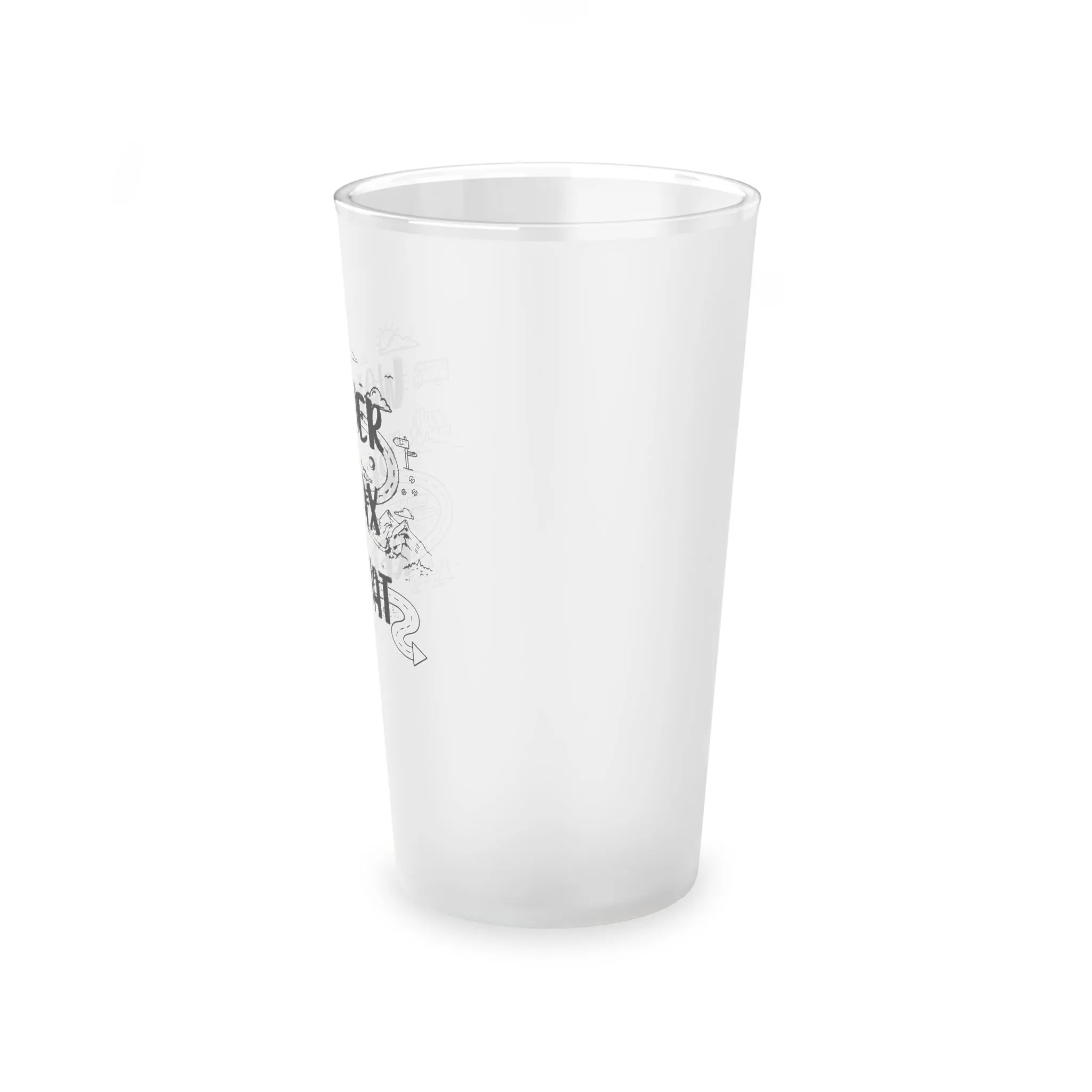 Wander Relax Repeat | Frosted Pint Glass, 16oz