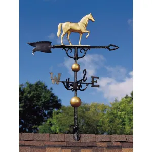 Whitehall 46" Gold Horse Weathervane